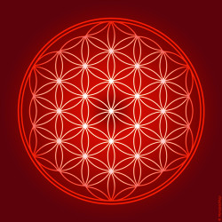 Flower of Life canvas (7 colours at choice)