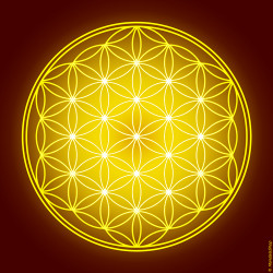 Flower of Life canvas (7 colours at choice)