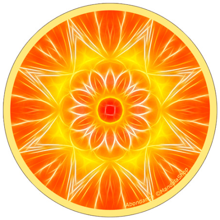 Mandala del disco armonizador de la abundancia