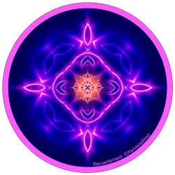 Mandala del disco armonizzante del raccoglimento