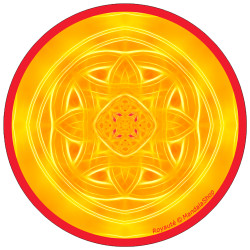 Mandala del disco armonizador de la realeza