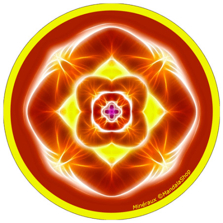 Mandala del disco armonizzante dei minerali