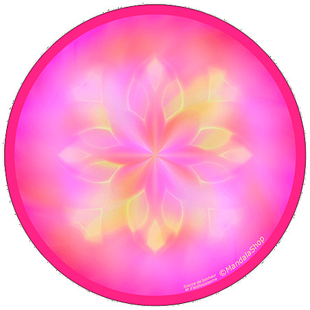 Mandala del disco armonizador Fuente de felicidad y entusiasmo