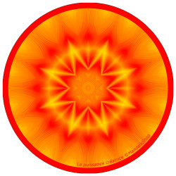 Mandala del disco armonizzante del potere creativo