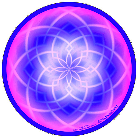 Harmonisierende Mandala-Scheibe Hilft, durch Prüfungen zu gehen