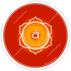 Harmonising disk orange Indian chakra
