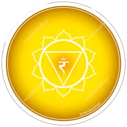 Disco armonizzante Chakra Indiano giallo