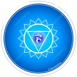 Harmonising disk blue Indian chakra