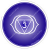 Harmonisierungsdisk Indisches Chakra Indigo
