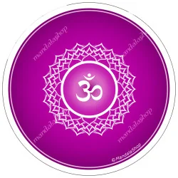 Harmonising disk purple Indian chakra