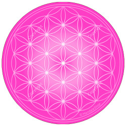Round mouse pad - Rose Flower of Life