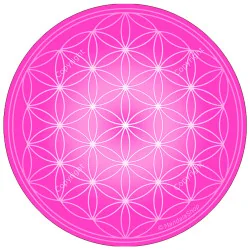 Round mouse pad - Rose Flower of Life