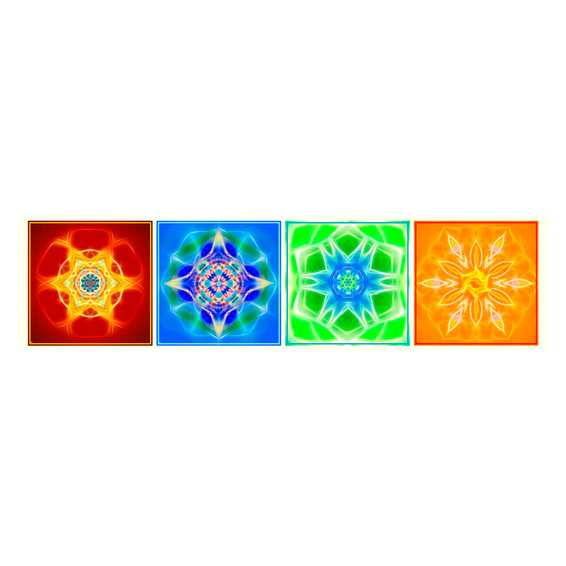 Canvas of the 4 elements (Earth, Water, Air, Fire)