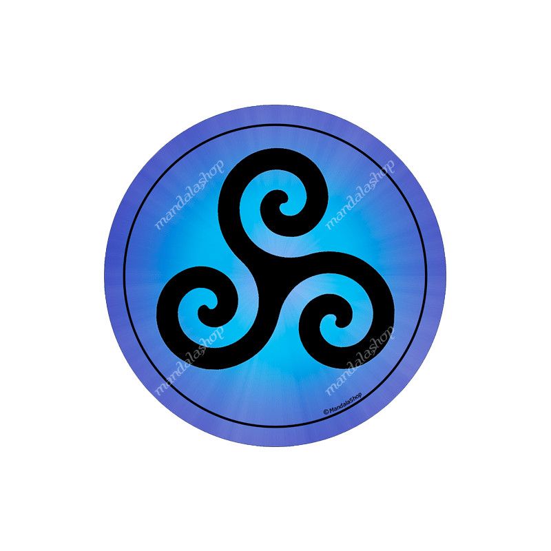 Mauspad Triskele blau