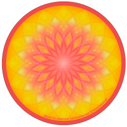 Mandala del disco armonizador Salud y relaciones armoniosas