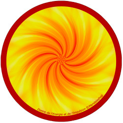 Harmonising disk Mandala that gives energy and impulse