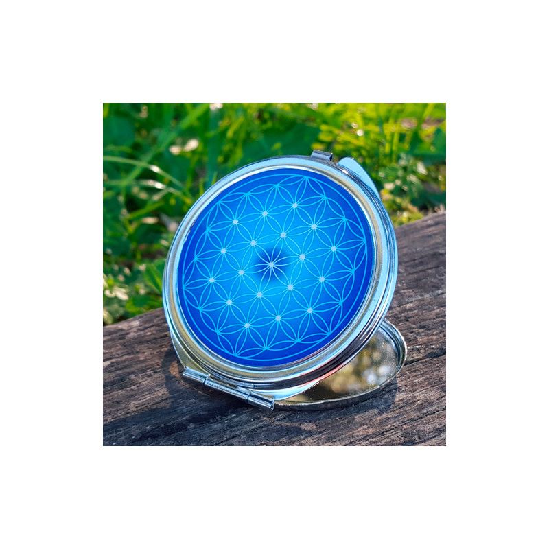 Flower of Life Pocket Mirror - 7 colours at choice (from red to purple)