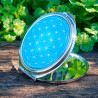 Miroir de poche Fleur de Vie turquoise