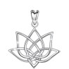 Lotusblume Anhänger Silber