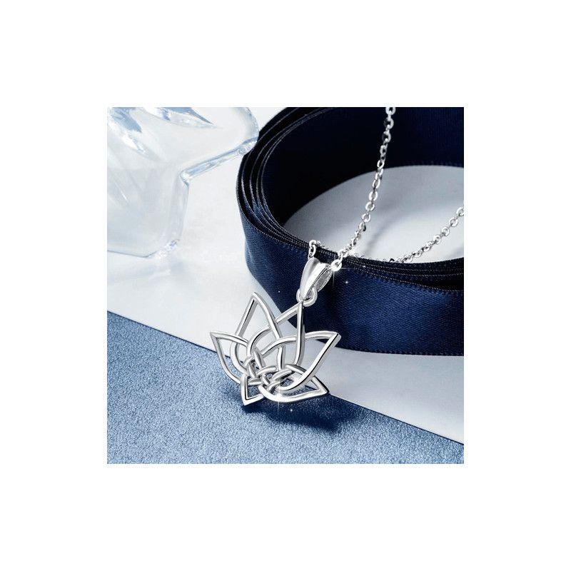 Lotusblume Anhänger Silber