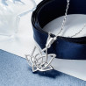 Lotusblume Anhänger Silber