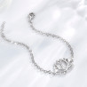 Lotusblumen Armband Silber