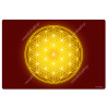 Tapis harmonisant Fleur de Vie jaune