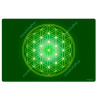 Tapis harmonisant Fleur de Vie vert