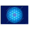 Harmonisierender Teppich Blume des Lebens blau