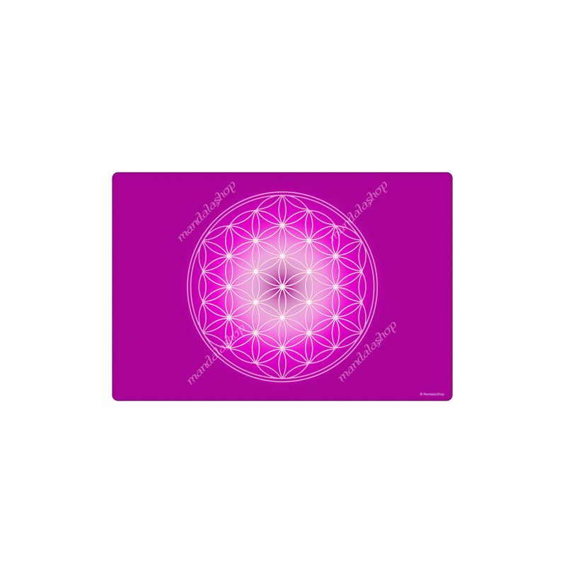 Harmonisierender Teppich Blume des Lebens violett