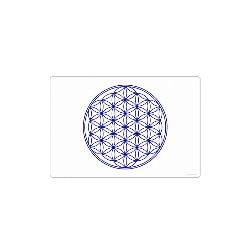 Harmonisierender Teppich Blume des Lebens Weiß