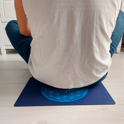 Tapis harmonisant Fleur de Vie rose