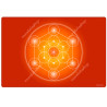 Harmonisierender Teppich Metatron-Würfel orange
