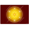 Yellow Metatron's Cube Harmonising Mat