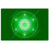 Harmonisierender Teppich Metatron-Würfel grün