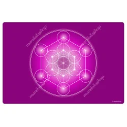 Tapis harmonisant Cube de Métatron violet