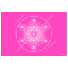 Alfombra armonizadora Cubo de Metatron rosa