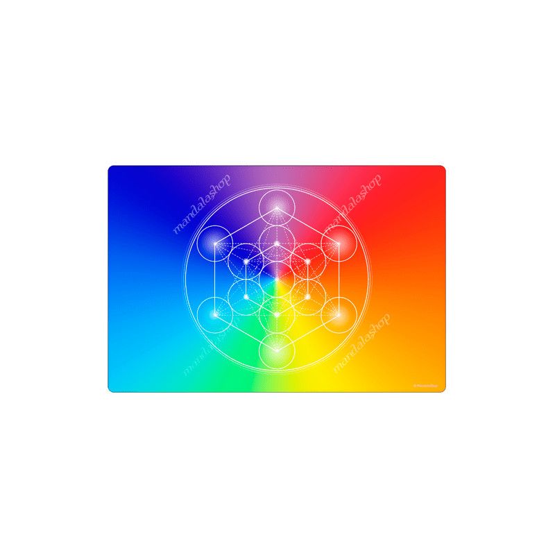 Tapis harmonisant Cube de Métatron 7 rayons
