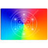 Tapis harmonisant Cube de Métatron 7 rayons