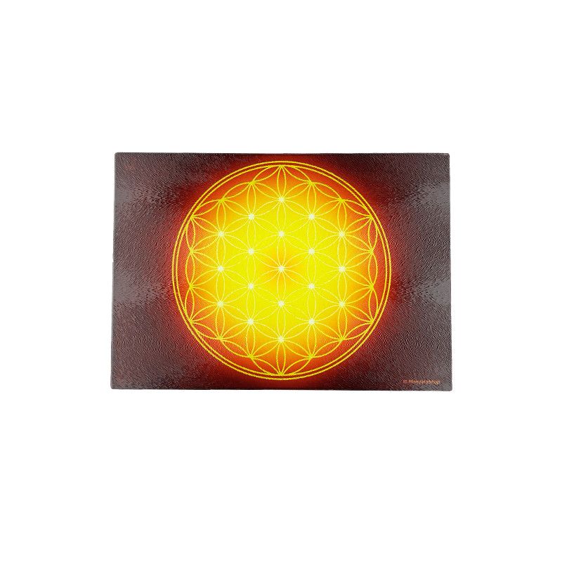 Placa energizante Flor de la Vida (a elegir entre 7 colores)
