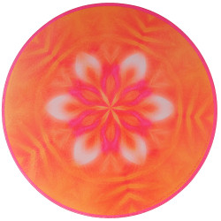 Dynamisierende runde Platte Mandala Leben und leichte Emotionen