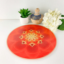 Placa energizante redonda Mandala de la Prosperidad
