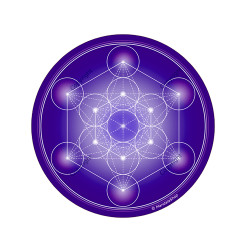 Metatron's Cube round magnet (7 colours at choice)