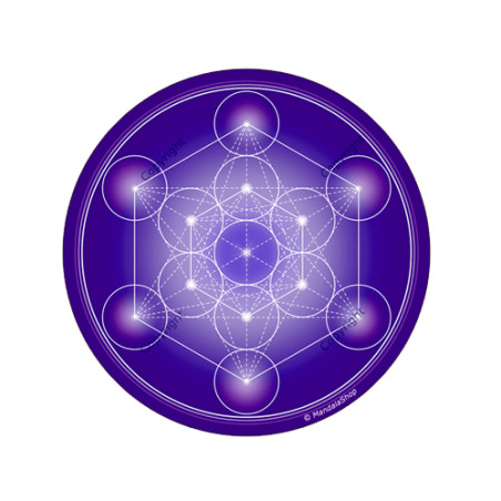 Cubo rotondo di Metatron con magnete (7 colori tra cui scegliere)