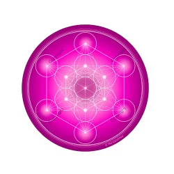 Imán flexible Cubo de Metatron (7 colores a elegir)