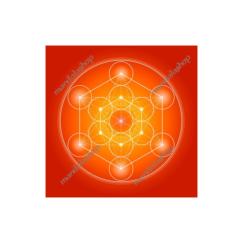 Quadro Cubo di Metatron (7 colori tra cui scegliere)