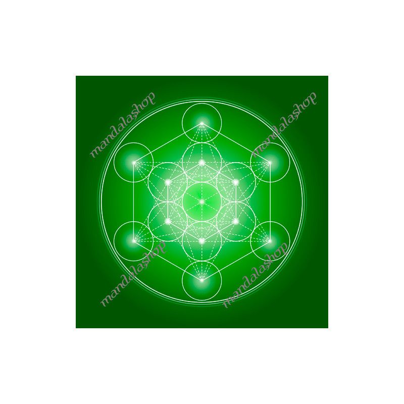 Metatron's Cube canvas (7 colours at choice)