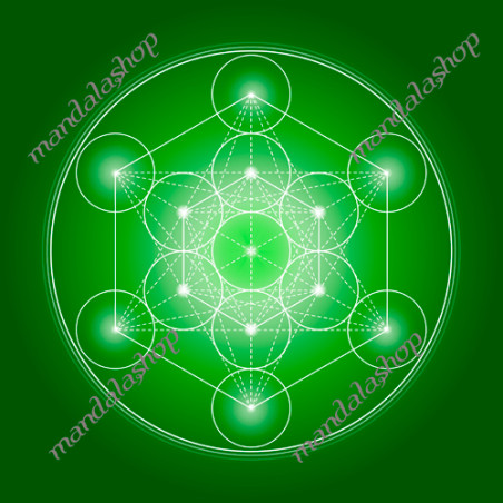 Quadro Cubo di Metatron (7 colori tra cui scegliere)