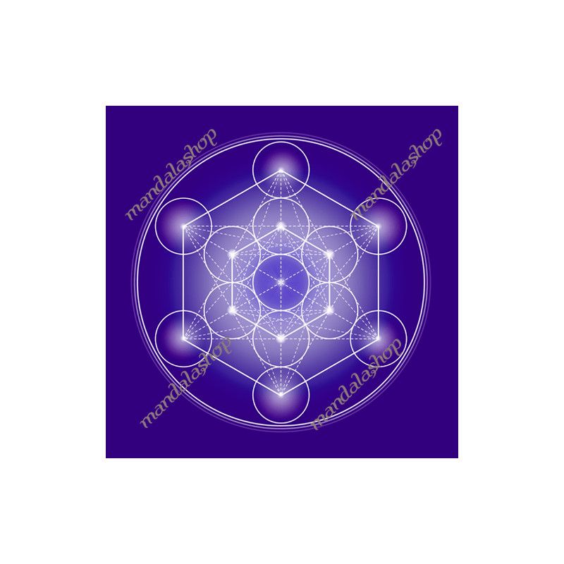 Quadro Cubo di Metatron (7 colori tra cui scegliere)