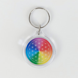 Llavero Flor de la Vida 7 chakras